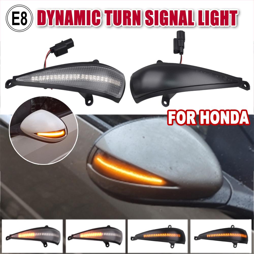 2X Dynamic Blinker LED Turn Signal Light Indicator Side Mirror Lamp for Honda Civic 8th MK8 Hatchback 3D 5D 2006 2012 FN2 FN FK