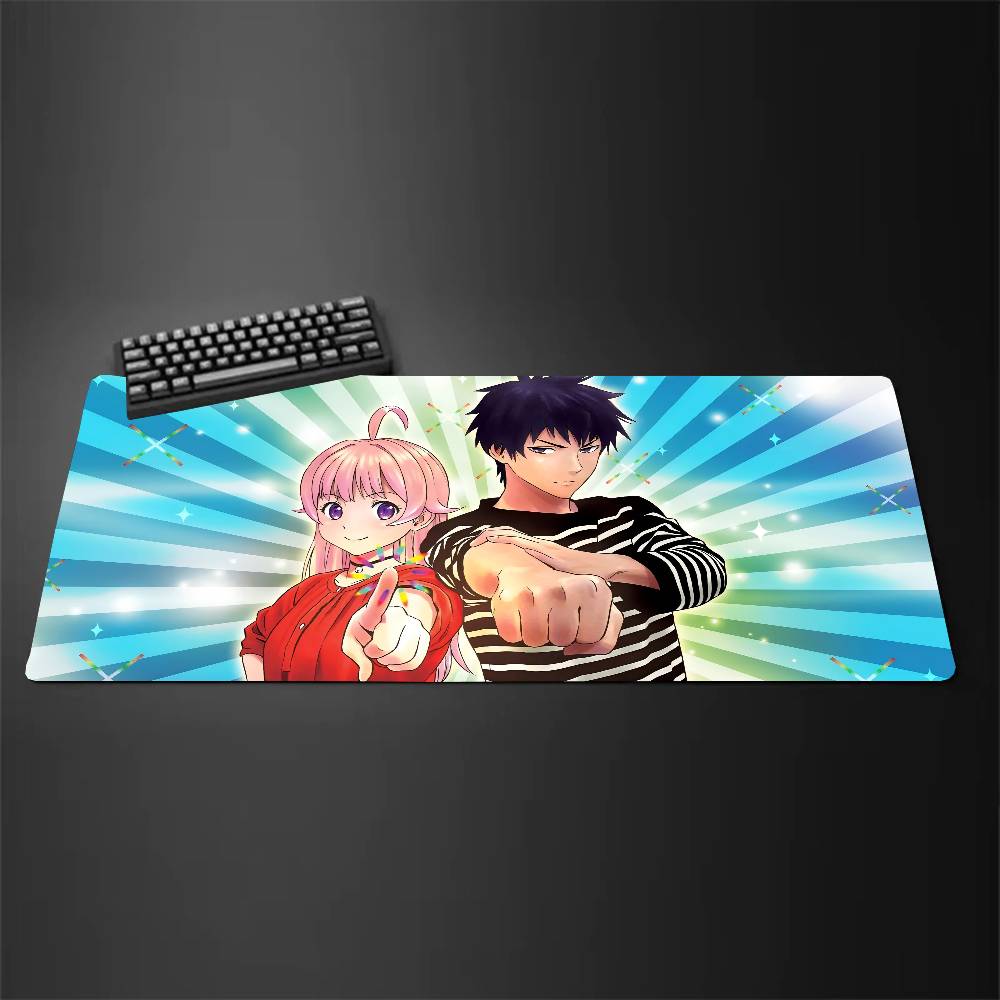 Anime W-Witch Watch Mousepad Mouse Mat Desk Mat With Pad Gaming Accessories Prime Gaming XXL Keyboard Pad Padding Mat