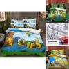 The Simpsons Cartoon Bedding Set With Reactive Dye Printing For Modern Home Decor