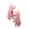 Damen Winterhandschuhe aus dickem Plüsch, modisch, warm, Wildleder, Outdoor, Guantes, Lady, Touchscreen, Fahrhandschuhe, Sport, Radfahren