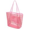 Women's Foldable Mesh Beach Bag - Versatile Shoulder Bag for Shopping and Travel
