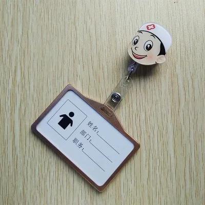Cartoon Nurse Doctor Hospital Medical Keychains Retractable Brooch Badge Reel Clip ID IC Name Card Holders Gifts