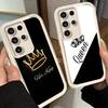 Phone Case for Samsung Galaxy S26 S25 Ultra S24 FE Queen King Couple Theme Shell S23 Plus S22 + S21 S20 5G Soft Silicone Funda