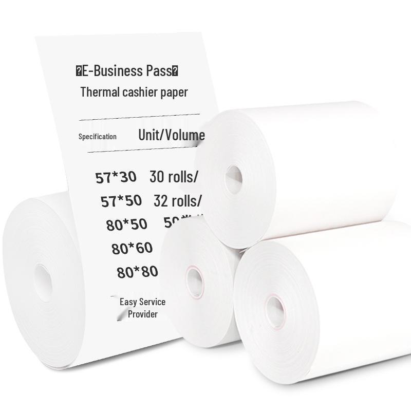 Coreless Thermal Cash Register Paper - 57x50MM, 57x40MM, 57x30MM