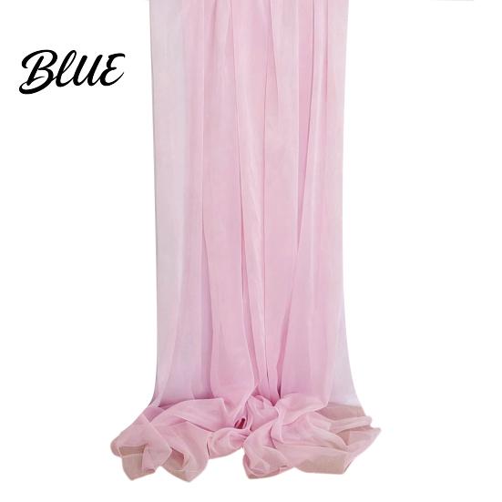 Soft Table Runner Sheer Flowing Runner Chiffon Wedding Elegant Solid Color High Quality