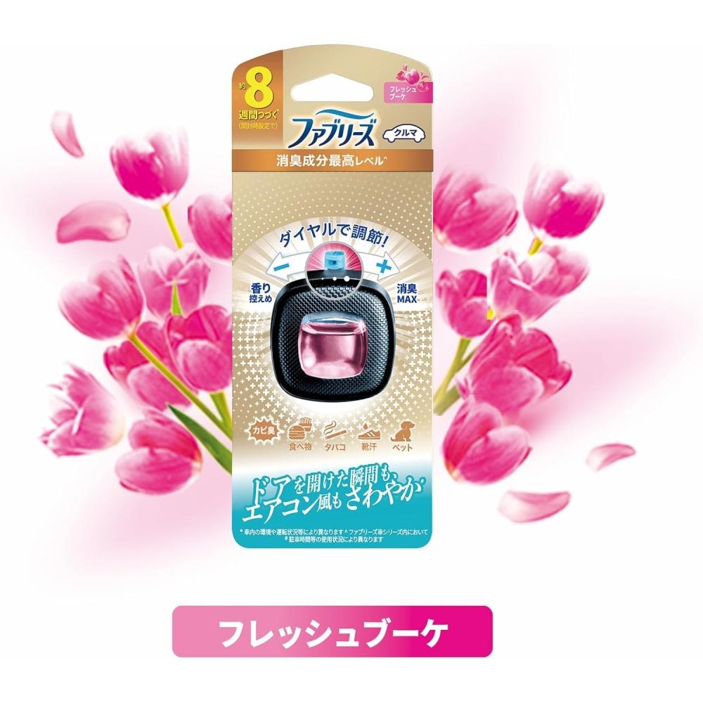 Febreze Car Air Freshener Easy Clip Fresh Bouquet 2 Pack