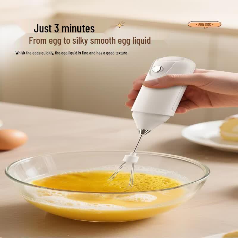 ZISIZ Electric Handheld Milk Frother & Egg Beater