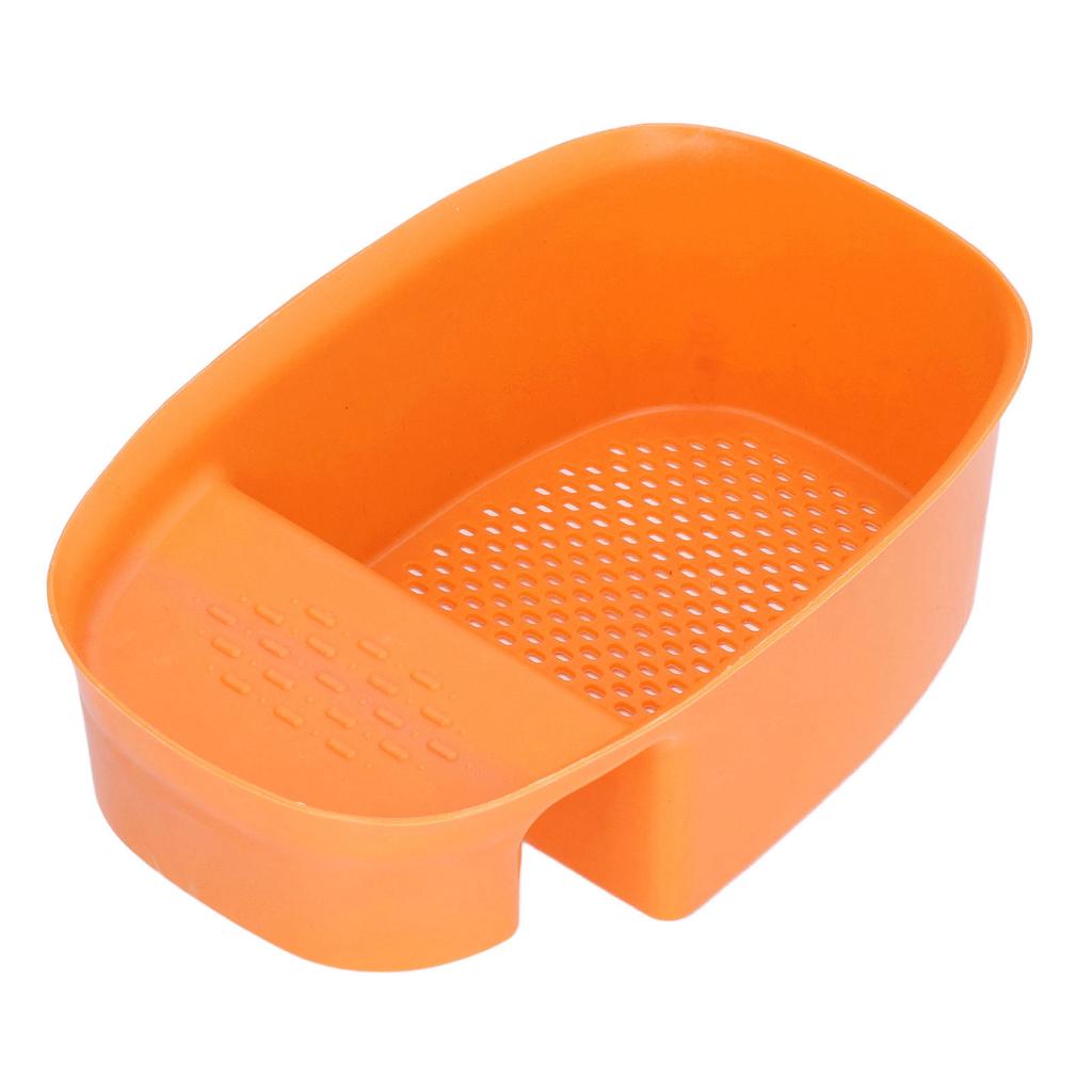 Sink Drain Basket Household Saddle Shaped Mesh Strainer for Kitchen Waste Vegetable FruitsOrange