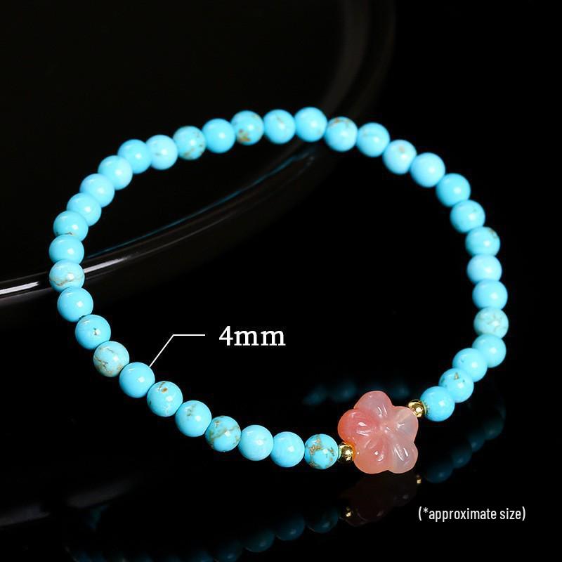 Turquoise Square Ruyi Ethnic Style Women's Versatile Bracelet