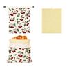 Reusable Beeswax Bread Bags Beeswax Coated Large Capacity Sourdough Bread Bags Freshness Preservation Lock Closure