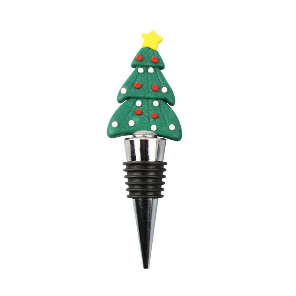 Christmas Wine Stopper  Snowman Bottle Stopper Christmas Decoration Reusable Wine Bottle Cover Gift For Xmas