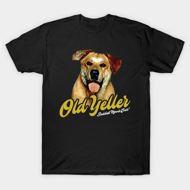 

Men Black Print T-shirt Old Yeller No-Cut Transfer Paper Print Cotton Tshirt S чорний