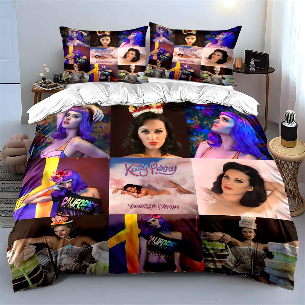 Pop Art Style Celebrity Design Bedding Duvet Cover Set Duvet Cover Pillowcases (1*Duvet Cover 2*Pillowcases, Without Duvet Insert)