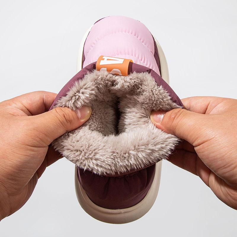Lightweight Indoor Winter Slippers Women Boots For Waterproof Non -Slip Home Cotton Men Casual Ankle Warm Couple Shoes
