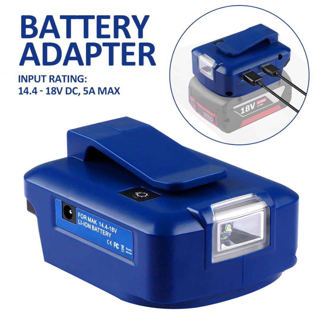 

PDTO для Makita DEAADP05 2 USB-порта для зарядки 14,4/18 В LXT адаптер литий-ионного аккумулятора