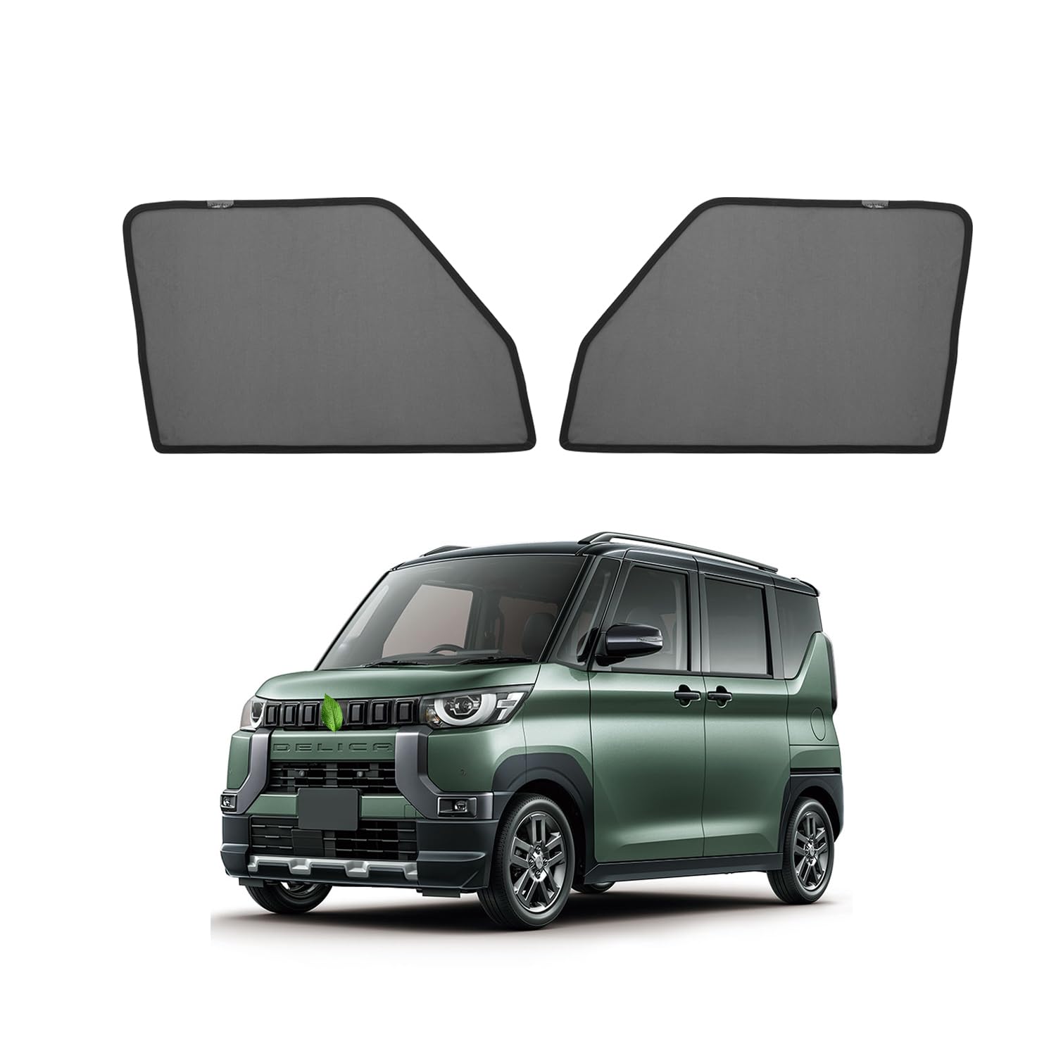 

Cartist 2025 Latest Model Mesh Mesh Curtains for Mitsubishi Delica Mini 2023 Car UV Light Instructions Easy Interior 2 Panels High-Density & чёрный