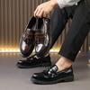Retro Men Tassel Shoes European American Slip-on Comfortable High-end Small Leather Shoes Business Office Dress Shoes Men 38-46