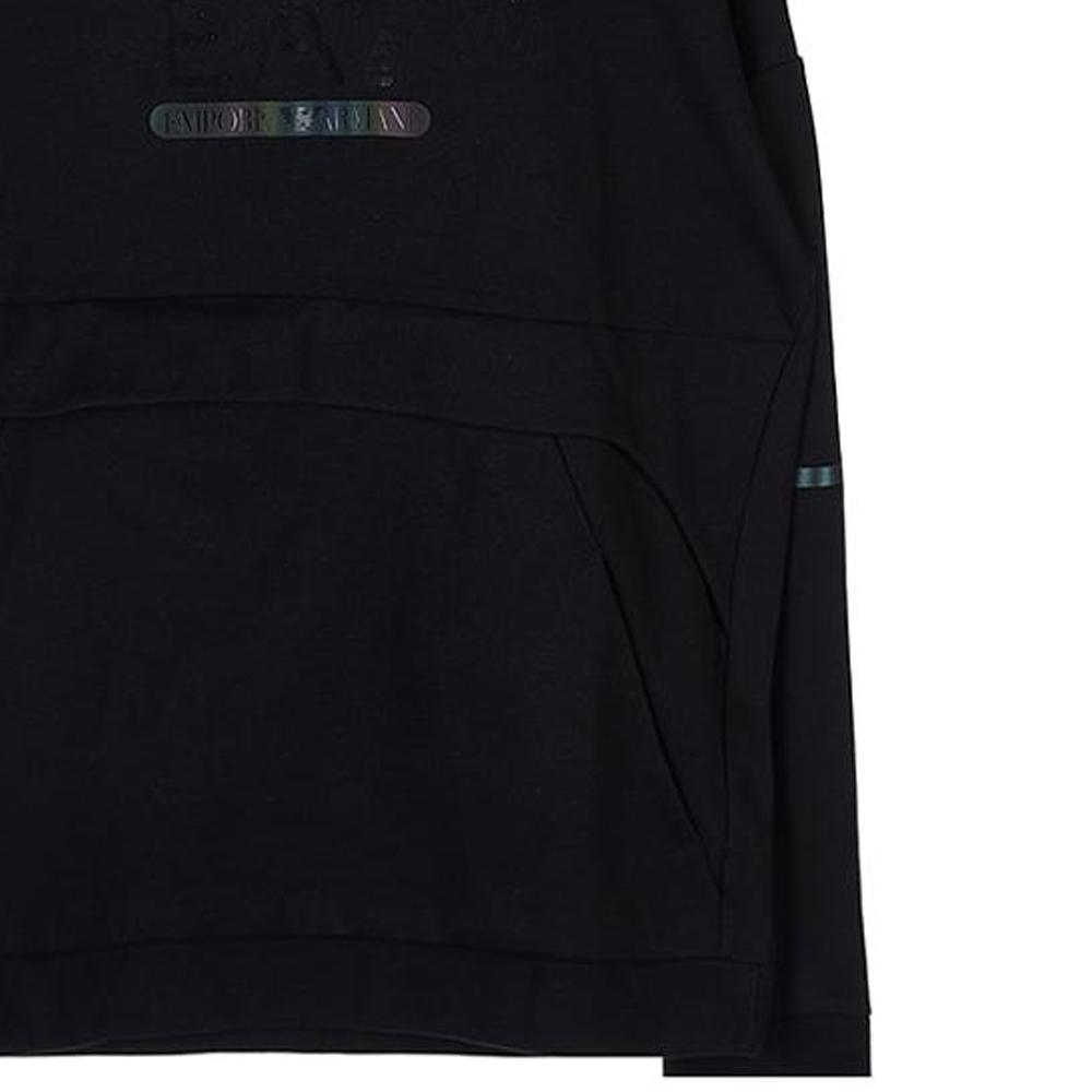 Emporio Armani Ea7 Fw22 Sweat à capuche Imprimé Lettres Sweatshirt Homme sweatshirt Noir 6LPM21-PJANZ-1200