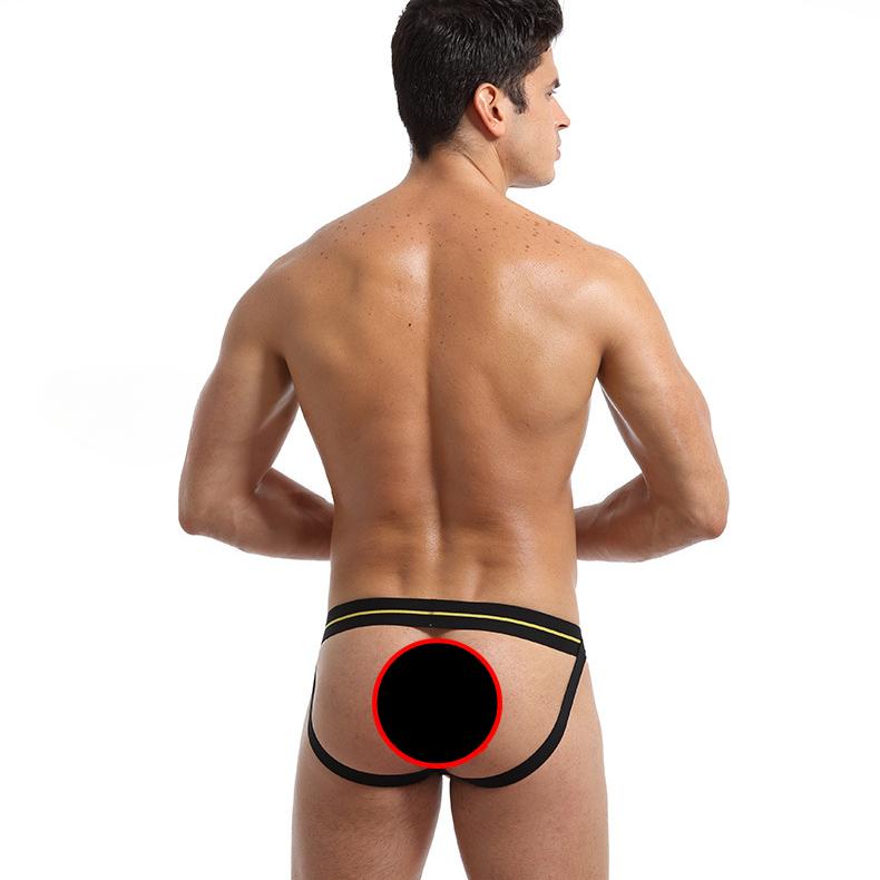 Sexy spodní prádlo Pánské Jockstrap Gay Transparent String Homme Slip Erotic Homens Pánská tanga a G struny