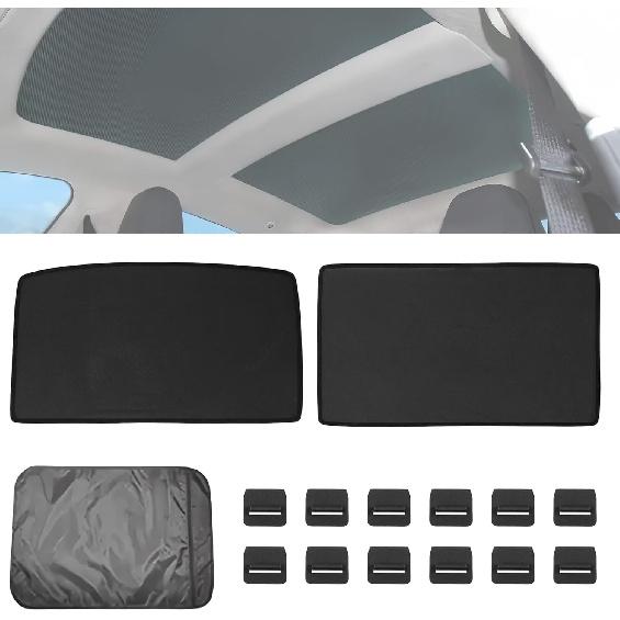 

2021 2020 2019 2018 2017 2016 Tesla Model S Скляний Дах Сонцезахисний Козирок Захист від УФ-Променів, Складаний Сонцезахисний Козирок для Люка Верхнього Вікна для Tesla Model S Sunroof Sunshade
