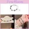 Geometrisches Herz-Charms-Armband mit Silberfinish für Damen Geschenk Feiertag