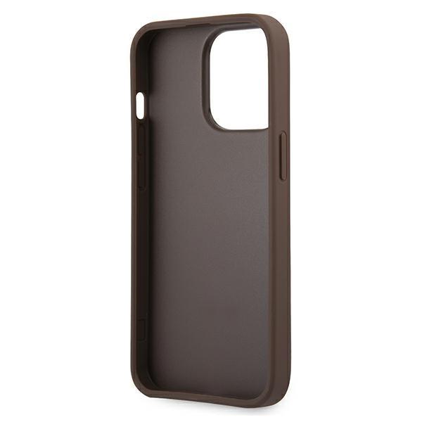 Guess Guhcp13L4Gmgbr Iphone 13 Pro / 136,1 Brązowy/Brown Hardcase 4G Big Metal Logo