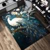 1pc Peacock Blossom Themed Rug for Home Decor, Non-slip Office Carpet, Chair Mat, Outdoor Mat, Christmas and Halloween Gifts-0731008