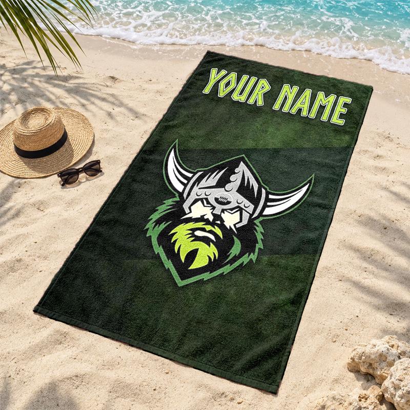 Canberra United Custom Name Beach towels also serve as bath towels summer essential a musthave for the outdoors the beach and the pool