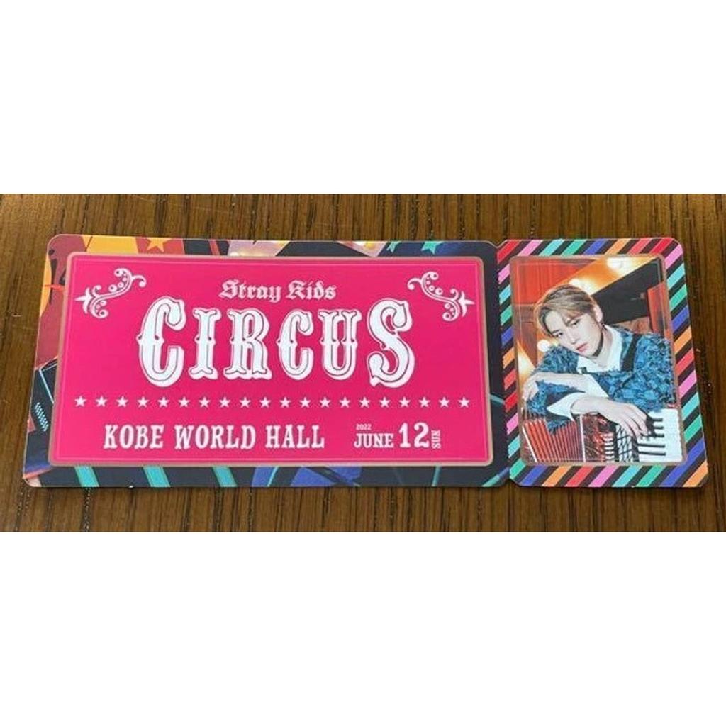 Stray Kids CIRCUS Official picture ticket Sticker Japan Kobe venue June 11,12