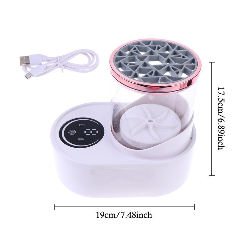 Electric Makeup Brush Cleaning Machine Makeup Brush Dryer Portable Automatic USB Cosmetic Brushes Cleaner Tool