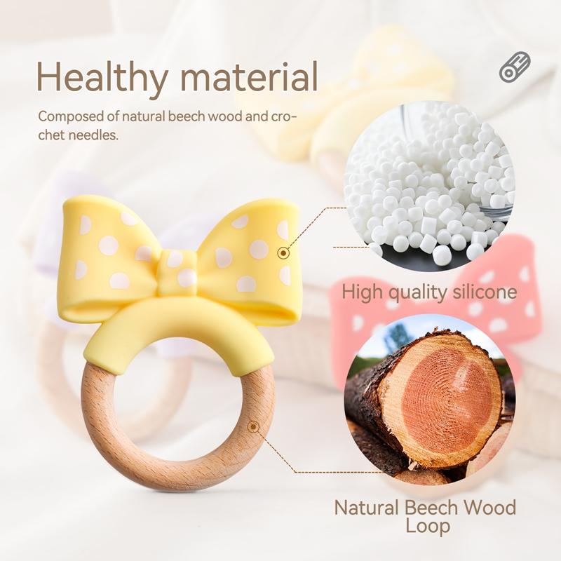 1 Stück Baby Silikon Beißring Zahnungs Kauspielzeug Bpa Frei Silikon Diy Schnullerkette Halsketten Anhänger Cartoon Tier Beißringe