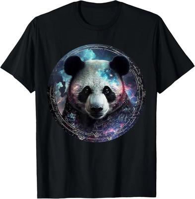 Panda Kunst Fantasy Motiv Tierdruck Panda T-Shirt