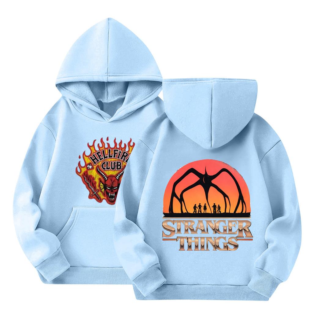 Kinder Kapuzenpullover mit Farbverlaufdruck Langarm Lockeres Sweatshirt Sweatshirt