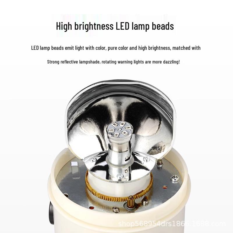 Rotating Strobe Warning Light with Sound Alarm (220V, 24V, 12V) LTE1101J