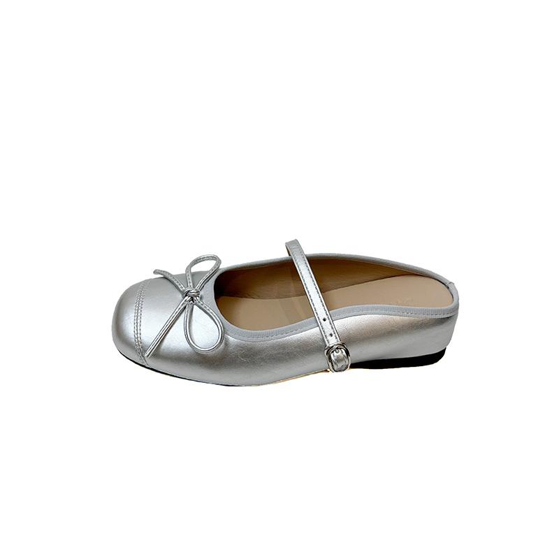 Fashion Summer Women Cover Toe Mules Slippers Fashion Butterfly-knot Slide Ladies Elegant Dress Slip On Shoes