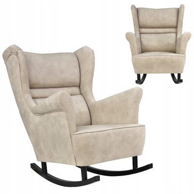 Zoja Rocking Chair, Scandinavian,, Cream, Light Beige