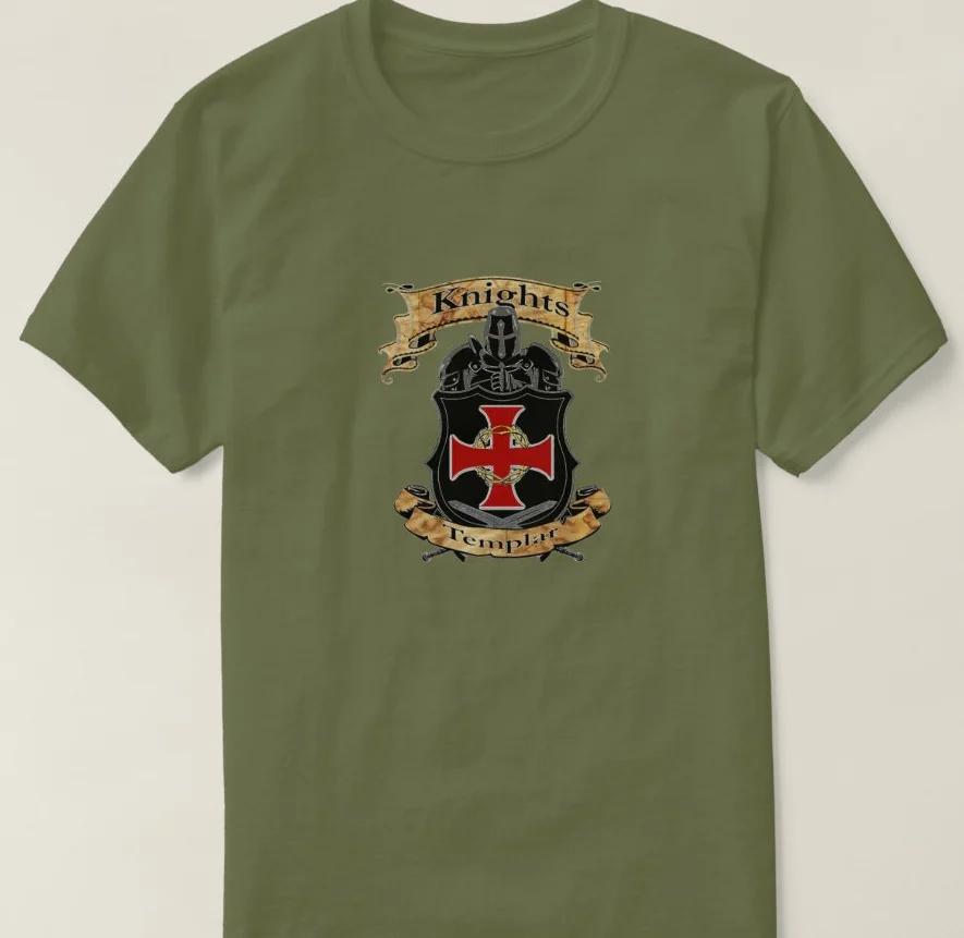 Creative Design Knights Templar Cross Shield TShirt Summer Cotton Short Sleeve ONeck Mens T Shirt New S3XL