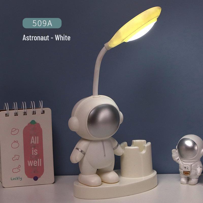Bear Cartoon Study Lamp: Creative USB-Charged Night Light for Children's Bedroom or Bedside