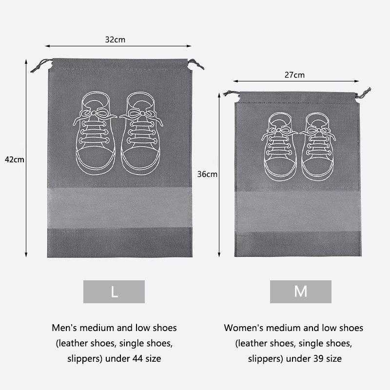 10/5 stücke Schuhe Lagerung Taschen Closet Organizer Vlies Reise Tragbare Tasche Wasserdichte Tasche Kleidung Klassifizierte Hängende Tasche