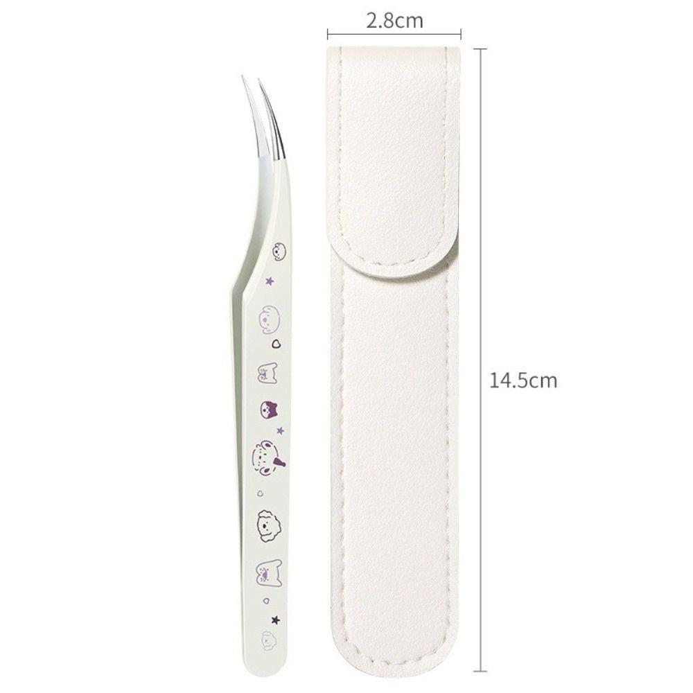 High Precision False Eyelash Tweezers Lashes Extension Tweezer  Miniature Scene Stickers