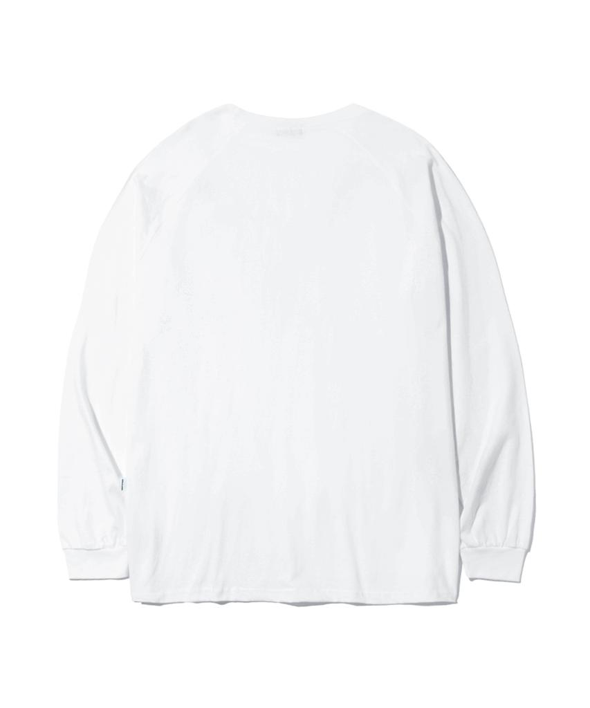 ESCAPEFROM Milk Puppy Print Long Sleeve White