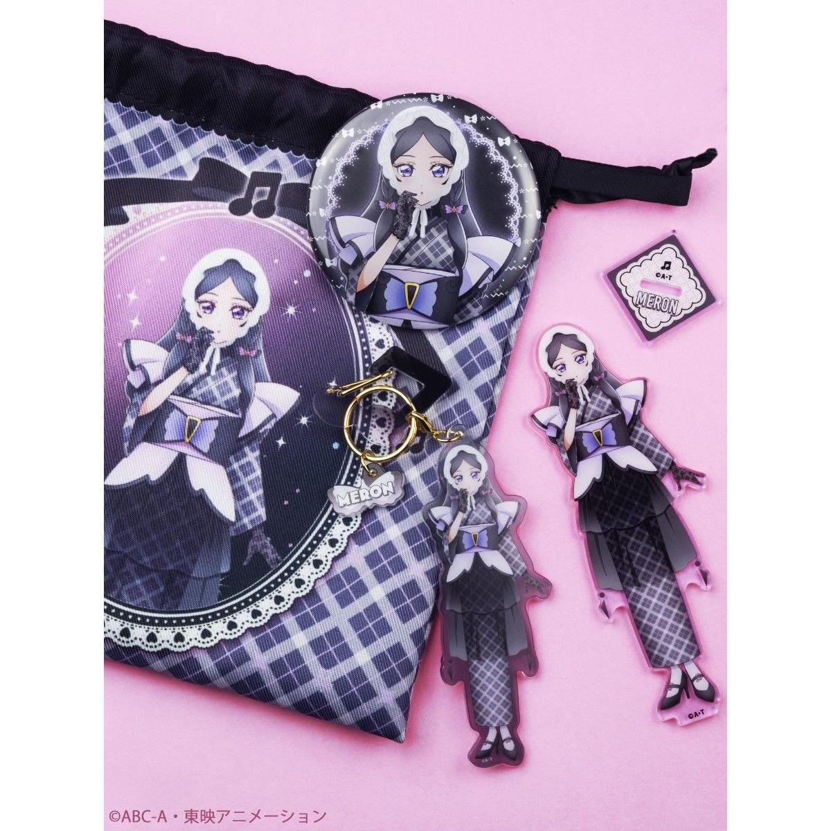 Used Kimi to Idol PreCure Pretty Bag Melon Tanaka Acrylic Stand Acrylic Key Chain Can Badge Drawstring Bag