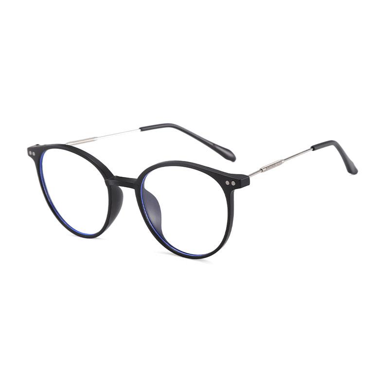 High Quality Round Metal Glasses Women Men Exquisite Simple Eyewear At Home Shopping Female Male Blue Light Blocking Glasses