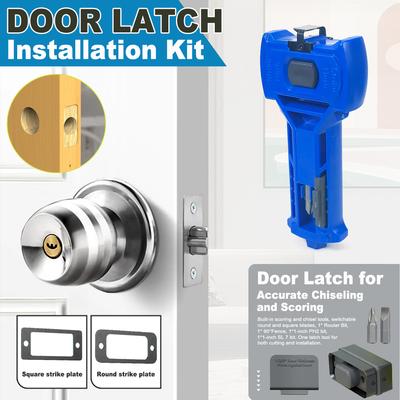 Door Latch Installation Kit Built-in Scoring Chisel Tools Chisel Tool Accurate Door Latch Kit for Accurate Chiseling and Scoring