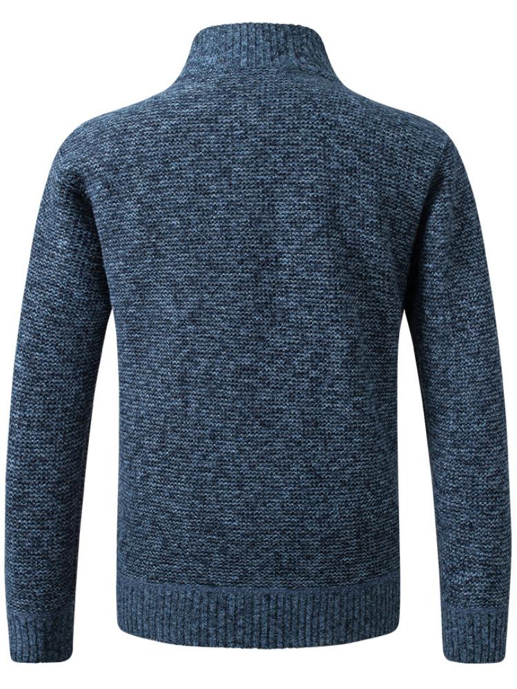 Warm Cardigan Men Fleece Zipper Sweaters Jackets Mens Fashion Slim Fit Sweater Coat