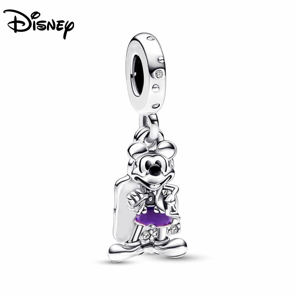 925 Silver New Pendant Stitch Charms Beads Fit 3mm Bracelet Necklace Women DIY Fine Festival Jewelry Gift