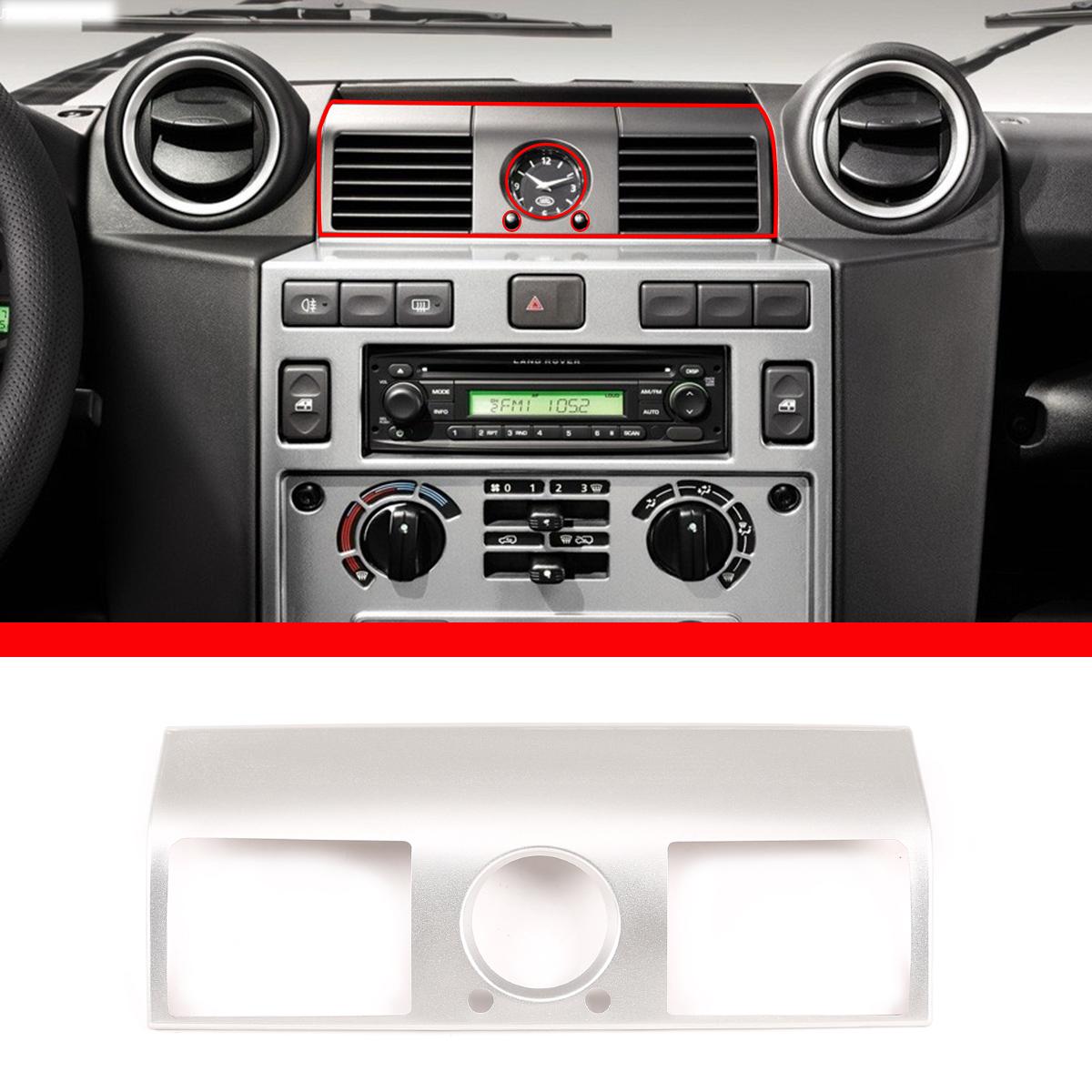 

For Land Rover Defender 90 110 2008-2018 Aluminum Alloy Car Center Console Air Outlet Frame Cover Trim Sticker Car Accessories срібний