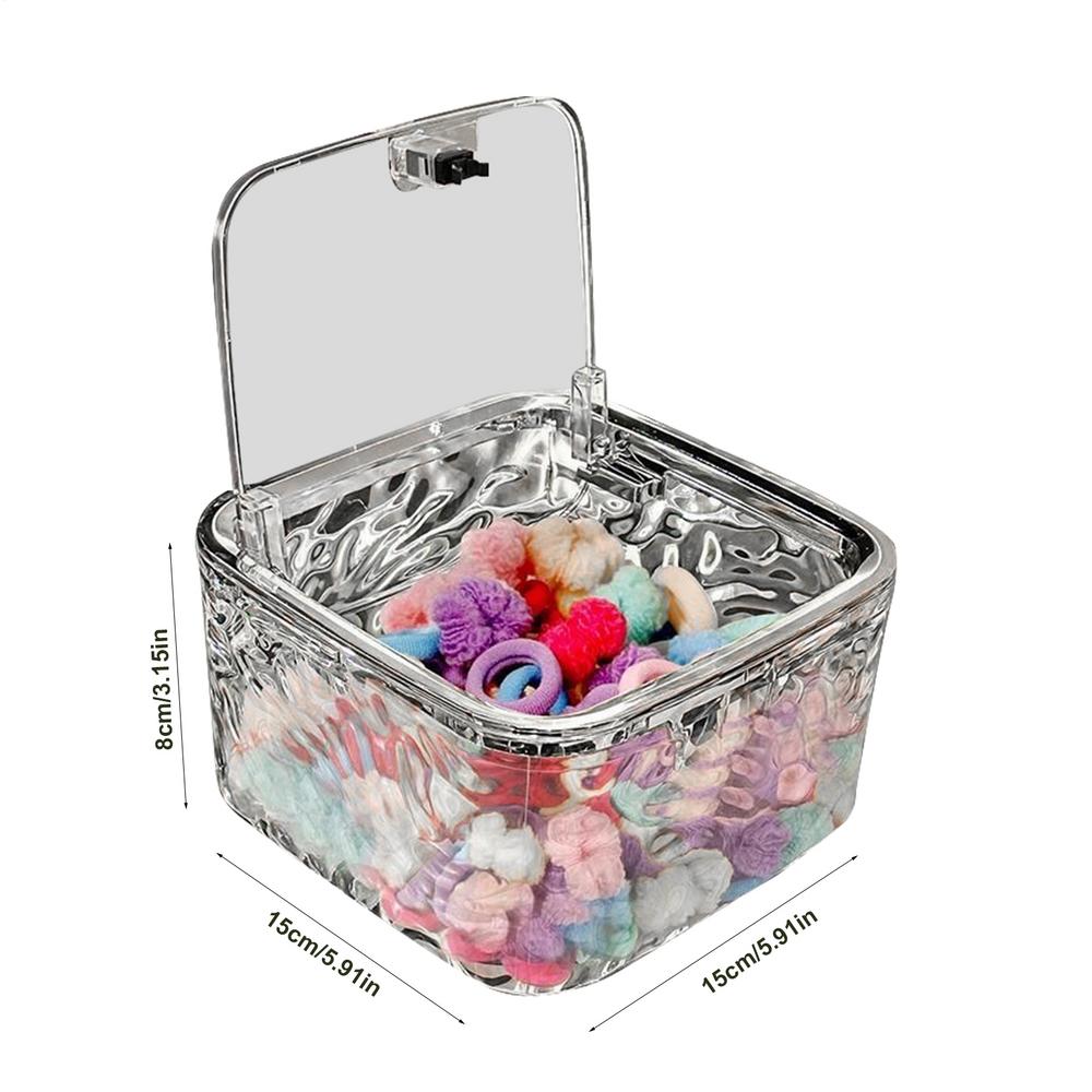Storage Box Organizer Boxes Bathroom Accessories Jewelry Makeup Stationery for Headband, Bows, Cotton Swab Organization