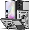 Protective Case - Samsung - Galaxy A36 - Rigid - Shockproof - Silver