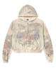 Europe, America 2025 American Graffiti Printing Men's and Women's Loose Casual Zipper Hooded Sweater Trendy Brand